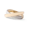 Double Crisscross 925 Sterling Silver And Diamond Ring - Image 4