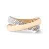 Double Crisscross 925 Sterling Silver And Diamond Ring - Image 5