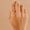 Double Initial Open Ring - Image 3