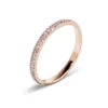 Double Row Micro Pave Eternity Band with refined double-row design