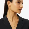 Earth Necklace in 925 sterling silver with thick gold plating