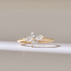 925 Sterling Silver Elegant Flower Promise Ring - Image 2