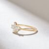 925 Sterling Silver Elegant Flower Promise Ring - Image 4