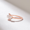 925 Sterling Silver Elegant Flower Promise Ring - Image 5