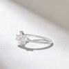 925 Sterling Silver Elegant Flower Promise Ring - Image 6