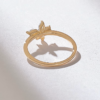 925 Sterling Silver Elegant Flower Promise Ring - Image 7