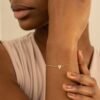 Elongated Diamond Heart Bracelet - Image 3