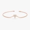 Elongated Diamond Heart Bracelet - Image 6