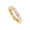 Gold-plated sterling silver eternity band with a sleek polished finish