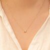 Emerald Cut Rose Quartz Necklace - Image 5