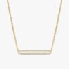 Eternity Diamond Bar Necklace