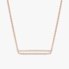 Eternity Diamond Bar Necklace - Image 3
