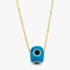 Evil Eye Glass Pendant Necklace
