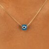 Evil Eye Glass Pendant Necklace - Image 2