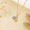 Evil Eye & Hamsa Charms Necklace - Image 4