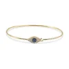 Evil Eye Latch Bracelet with protective eye motif and polished finish