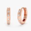Flush Set Diamond Huggies - Image 3