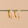 Flush Set Diamond Huggies - Image 6