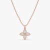 Four Leaf Clover Diamond Necklace - Image 2