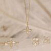 Four Leaf Clover Diamond Necklace - Image 3