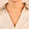 Four Leaf Clover Diamond Necklace - Image 4