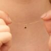 Garnet Charm Necklace - Image 4