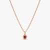 Garnet Charm Necklace - Image 5