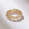 Modern full eternity band with a 4.90 mm top width
