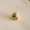 Gold signet ring with a clean, classic profile