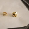 Gold signet ring in 925 sterling silver