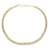 Half Diamond Cuban Link Necklace With Extender - Image 3