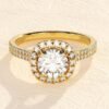 Halo Ring 3ct Diamond Engagement Ring - Image 3