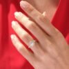 Halo Ring 3ct Diamond Engagement Ring - Image 4