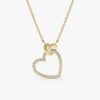 Heart in Heart Diamond Necklace