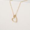 Heart in Heart Diamond Necklace - Image 2