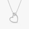 Heart in Heart Diamond Necklace - Image 5