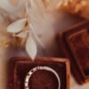 Gold-plated sterling silver ring with a polished finish