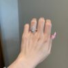 Ice Pear Engagement Ring 925 Sterling Silver - Image 3