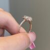 Ice Pear Engagement Ring 925 Sterling Silver - Image 4