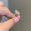 Ice Pear Engagement Ring 925 Sterling Silver - Image 5