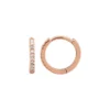 Ines Diamond Eternity Huggies in thick gold-plated sterling silver
