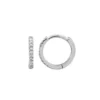 Compact 7 mm Ines Diamond Eternity Huggies in gold plating