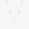 Initials & Diamonds Station Necklace