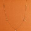 Initials & Diamonds Station Necklace - Image 3