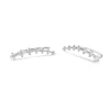 Ivy Diamond Climber Earrings with seven-stone pave detailing