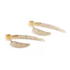 Large earrings in 925 sterling silver with thick gold plating