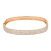 Large bangle with pavé-set premium CZ diamonds