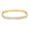 Thick gold plated 925 sterling silver bangle
