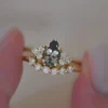 Light Green Montana Sapphire Engagement Ring