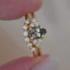 Light Green Montana Sapphire Engagement Ring - Image 4